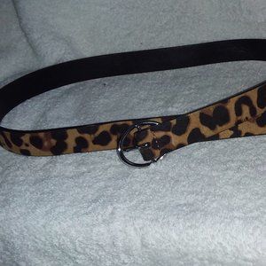 Leopard Print Belt